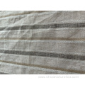 cotton linen polyester yarn dyed fabric with lurex